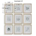 Nature's Script Framed Prints, S/9 - Image 8
