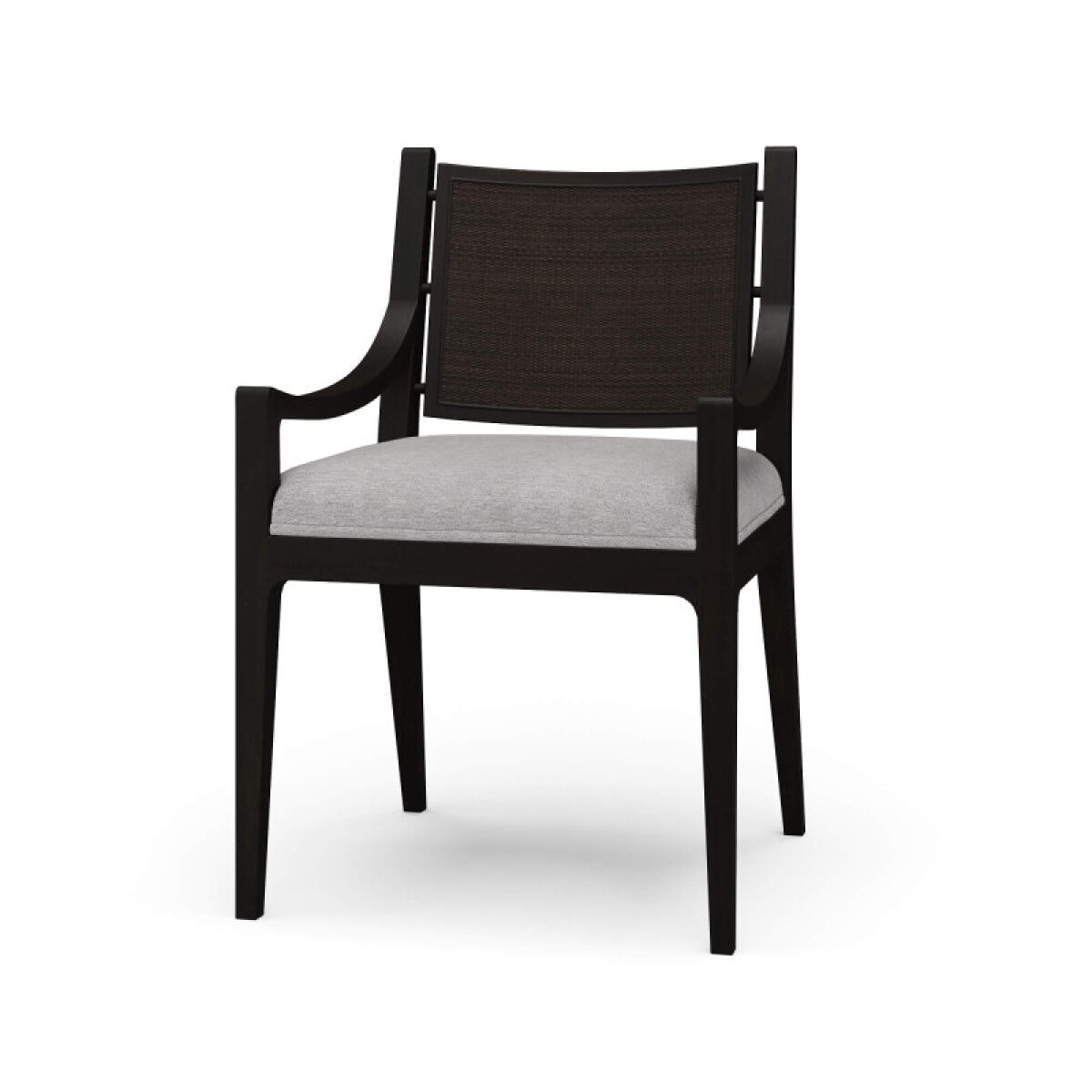 245c51737871b9f824af37f448fd528c Milano Dining Chair W/ Upholstered Seat & Rattan Back - Image 1