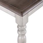 Ocean Isle Bench (RTA) Chairs & Benches Antique White w/ Weathered Pine 15