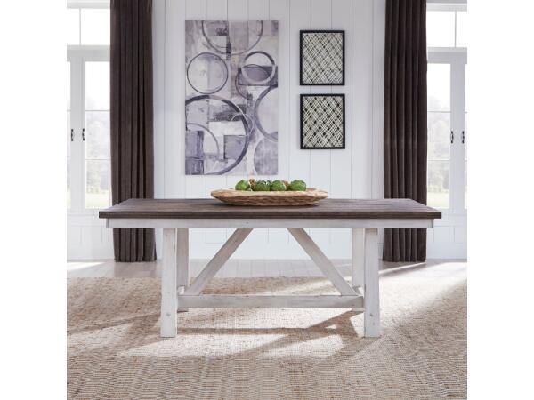 Farmhouse Fixed Top Trestle Table Dining Tables Dining Tables