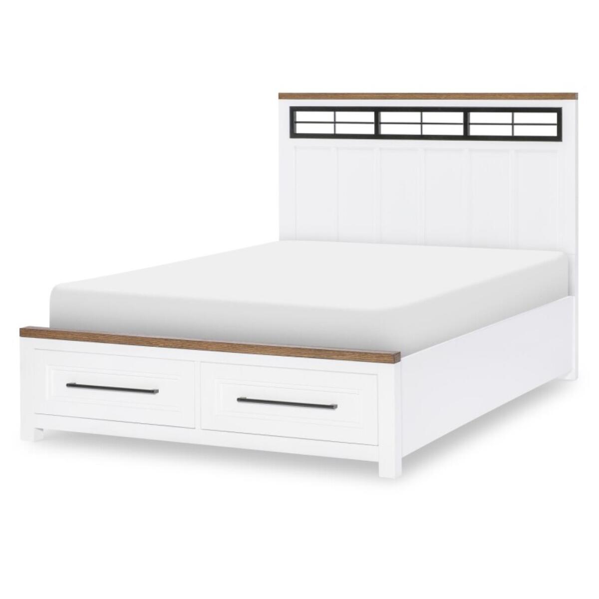 Complete Metalwork Panel Bed W. Storage Footboard, Full 4/6 Youth Beds Legacy Classic Furniture 2 Complete Metalwork Panel Bed W. Storage Footboard, Full 4/6 Youth Beds Legacy Classic Furniture 2