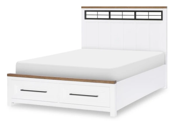 Complete Metalwork Panel Bed W. Storage Footboard, Full 4/6 Youth Beds Legacy Classic Furniture