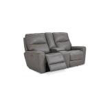 Kenneth Leather Power Reclining Loveseat with Center Console - Image 5