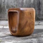 Loophole Accent Stool, Natural Wash - Image 8