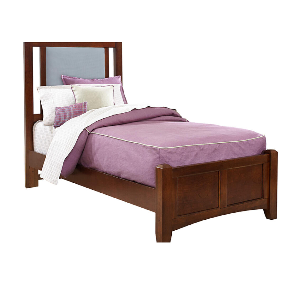 2531c1ddb1e4a1c19d0043deb33356e4 Bonanza TWIN UPHOLSTERED BED 3/3 - BLUE - Image 1