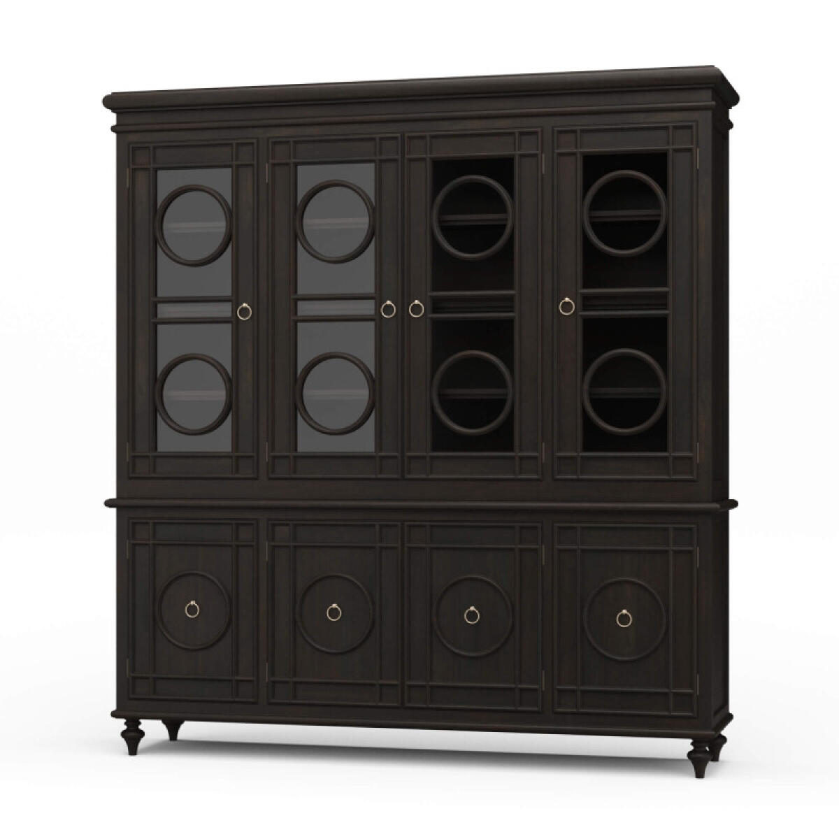 25374f2db33b48b42d997fbdc582fae3 Savannah Display Cabinet W/ Glass Door - Image 1