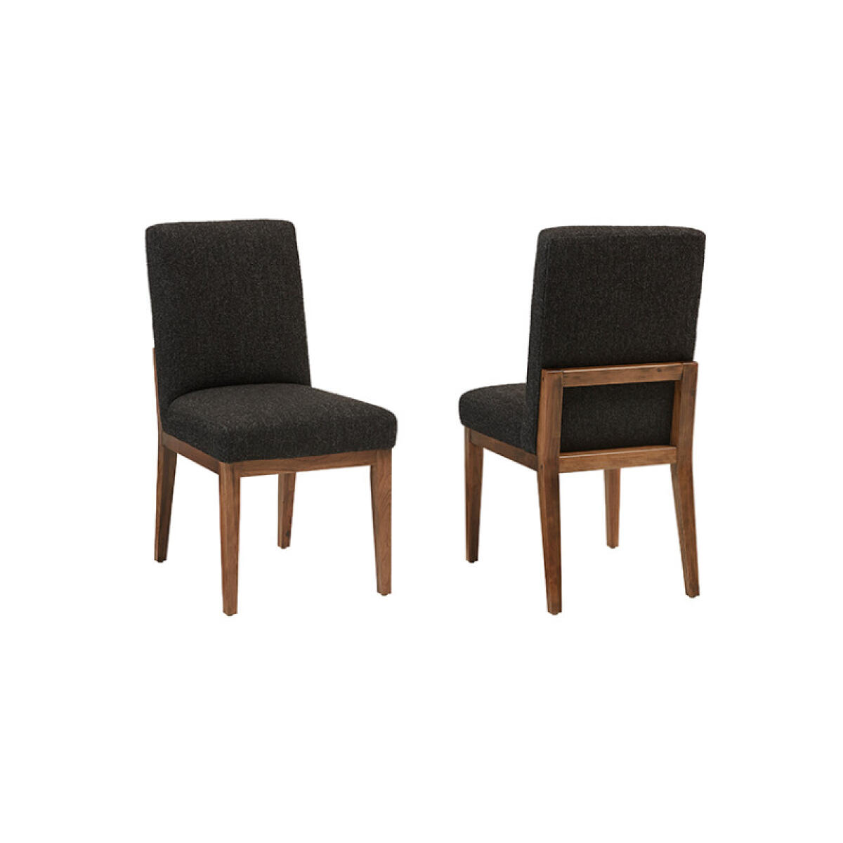 Crafted Cherry Dining by Ben & Erin Napier UPH SIDE CHAIR BLACK FABRIC Chairs & Benches Brown 2 Crafted Cherry Dining by Ben & Erin Napier UPH SIDE CHAIR BLACK FABRIC Chairs & Benches Brown 2