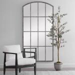Amiel Large Arch Mirror, Ivory Mirrors Gray 16