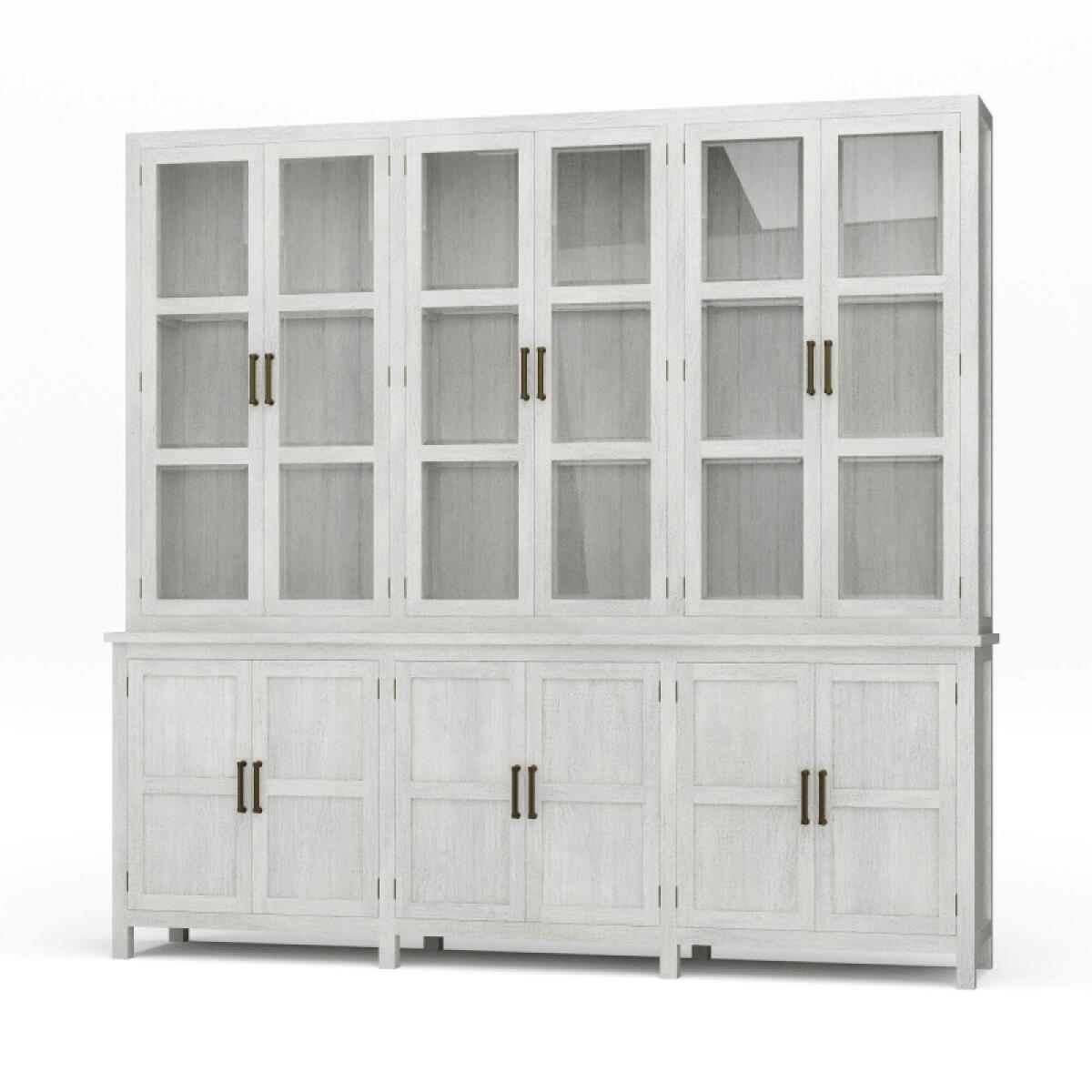 257925d988dbc9bae81a9f9a24477daf Madrone 12 Door Display Cabinet W/ Glass Shelves - Image 1