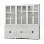 Madrone 12 Door Display Cabinet W/ Glass Shelves