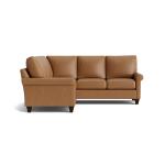 True Custom™ True CustomÂ® Leather Roll Arm L-Shaped Sectional - Image 3