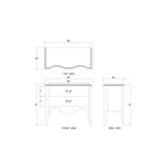 Normandy 2 Drawer Nightstand - Image 7