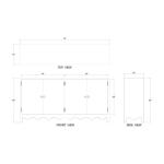 Chloe 4 Door Sideboard - Image 8