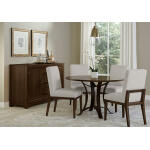 Crafted Cherry Dining by Ben & Erin Napier 48 inch ROUND TABLE w/ Metal Base - Image 6