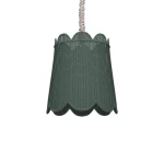 Scalloped Rattan Pendant Lighting Bramble 8