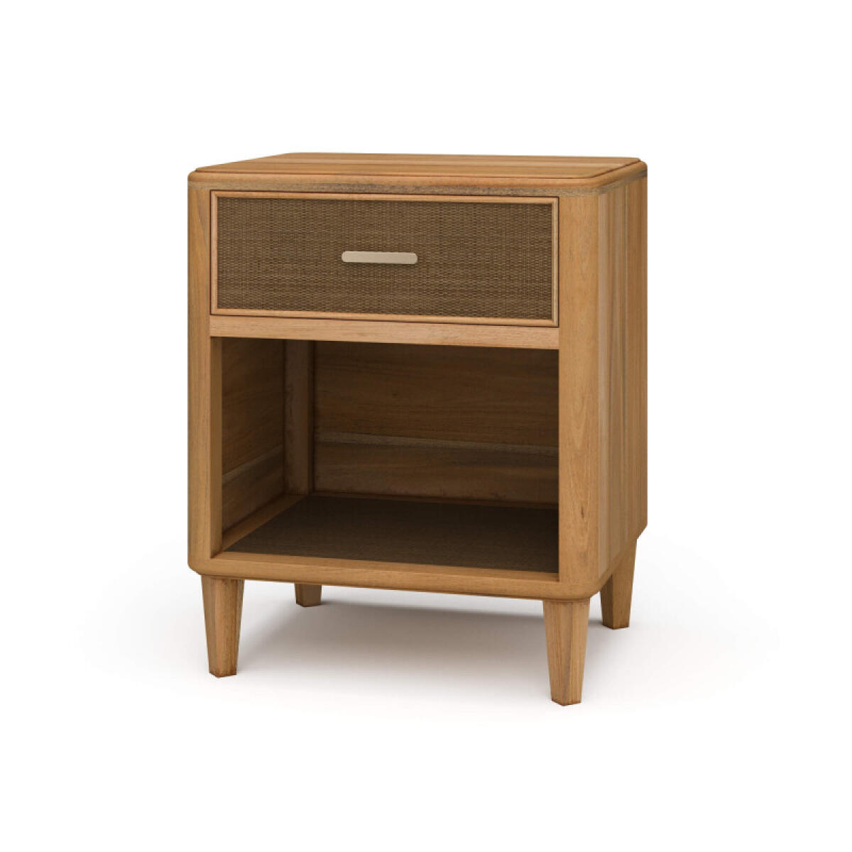 26ed5dc3498b4ea4d05b05bc1b6a1f42 Lexington 1 Drawer Bedside Table W/ Rattan - Image 1