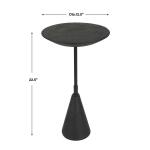 Midnight Accent Table Chairside Tables Black 15