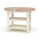 Farmhouse Butcher Block Kitchen Island