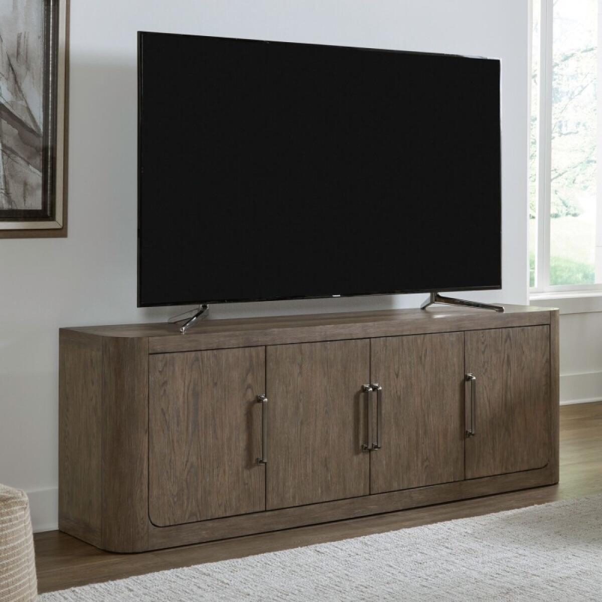 South Bend 82 Inch TV Console Entertainment Stands Brown 2 South Bend 82 Inch TV Console Entertainment Stands Brown 2