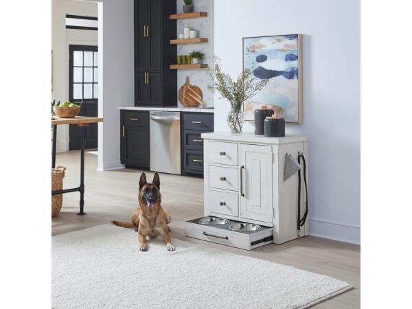 Modern Farmhouse Pet Feeder Accent Furniture Accent Furniture