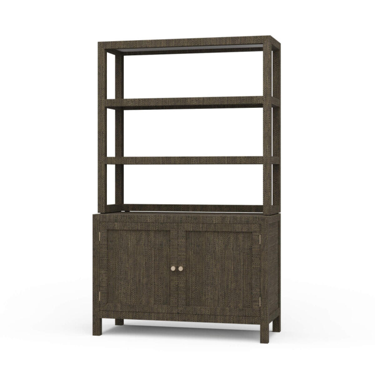 276e95c826bd1071d104b06e35860801 Kagu Open Hutch W/ Rattan - Image 1