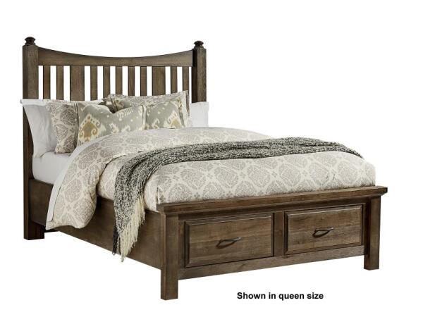 Maple Road Queen Slat Poster Storage Bed Beds Beds
