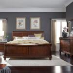 Rustic Traditions Queen Sleigh Bed, Dresser & Mirror, Night Stand Bedroom Sets Bedroom Sets 15