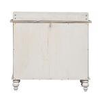 Whitney Server Dining Storage Antique Linen w/ Weathered Gray 18