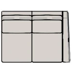 Sectionals 206 Robinson Stationary Sectional with One-Piece Back - Image 7