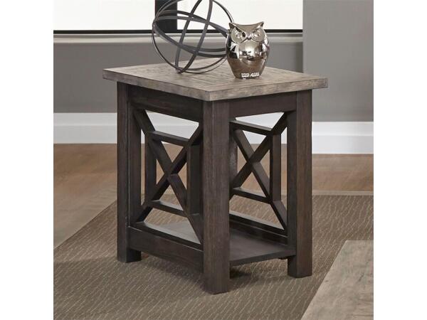 Heatherbrook Chair Side Table Chairside Tables Brown