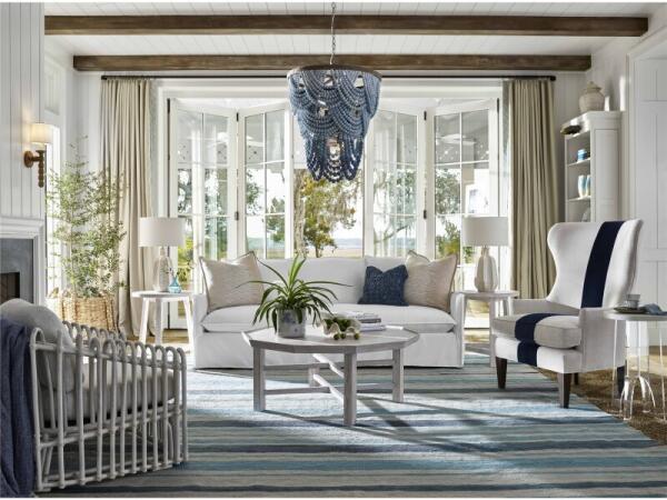 Getaway Coastal Living Home Collection Surfside Wing Chair Chairs Brown 10