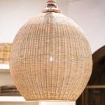 Ball Rattan Pendant Lighting Black 17