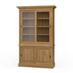 Hudson 88'' Bookcase W/ 2 Sliding Doors