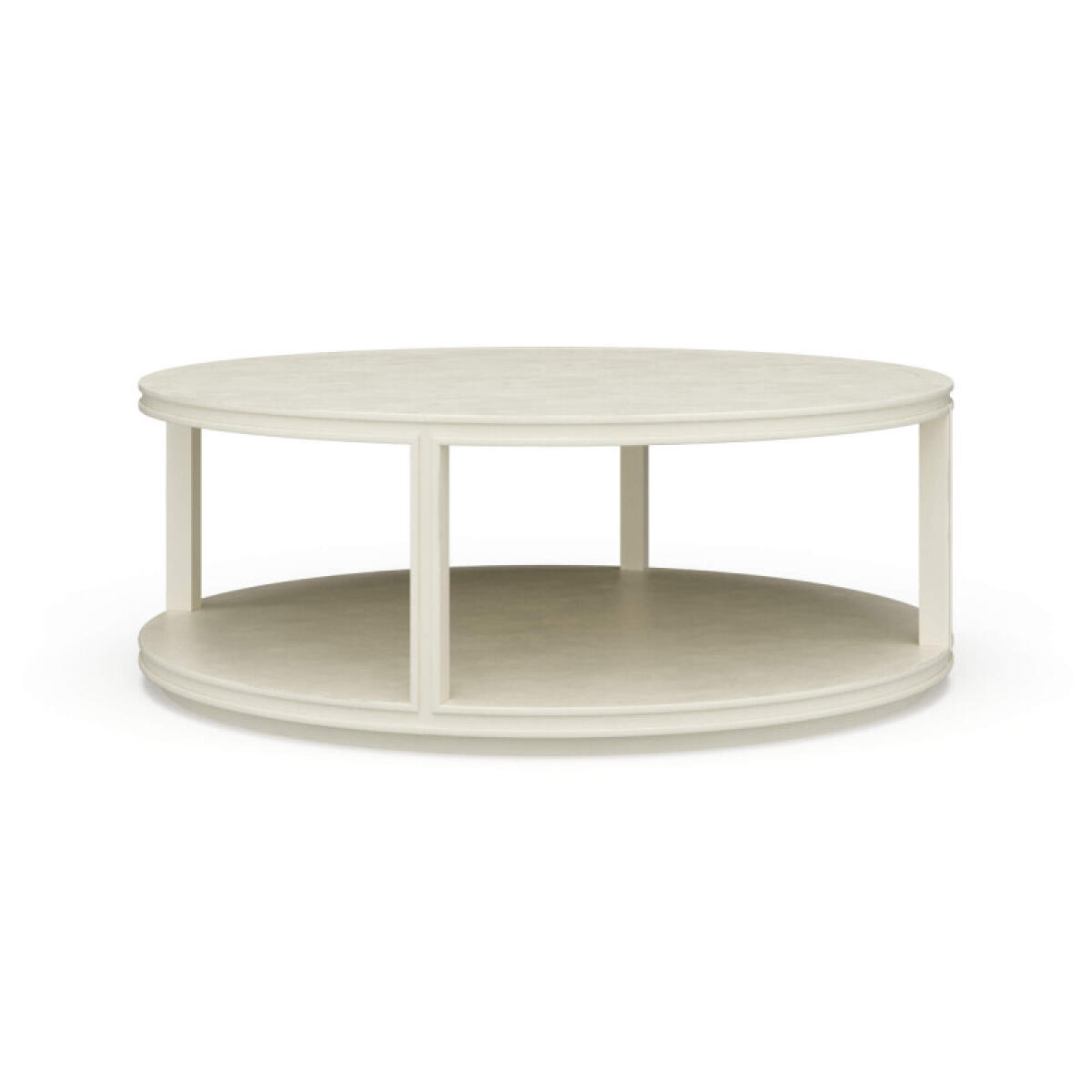 28ec68677b938f7863ddc8ac091f25fd Cohan Round Coffee Table W/ Wood Shelf - Image 1