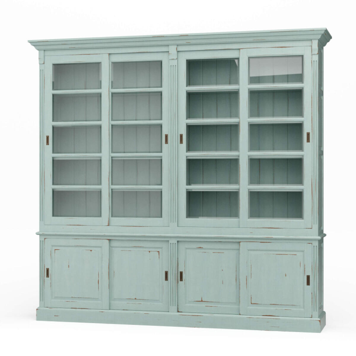 28f099a9447e7c1cdd6f70b76889074c Hudson 99'' Bookcase W/ Sliding Doors - Image 1