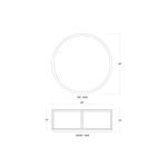 Cohan Round Coffee Table W/ Wood Shelf - Image 2