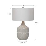 Felipe Table Lamp, Light Gray Lighting Gray 23
