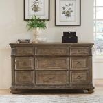 Carlisle Court 9 Drawer Dresser Dressers Brown 15