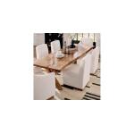 Banks Upholstered Dining Chair with Casters - Image 4