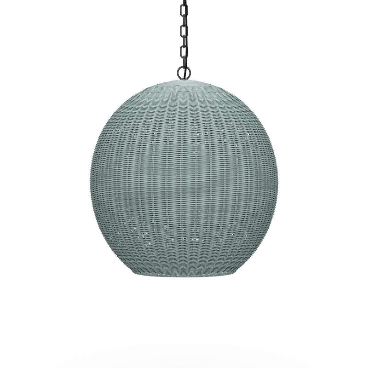 Ball Rattan Pendant Lighting Blue 2 Ball Rattan Pendant Lighting Blue 2