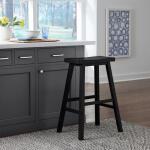 Creations 24 Inch Sawhorse Counter Stool – Black (RTA) Barstools Barstools 19