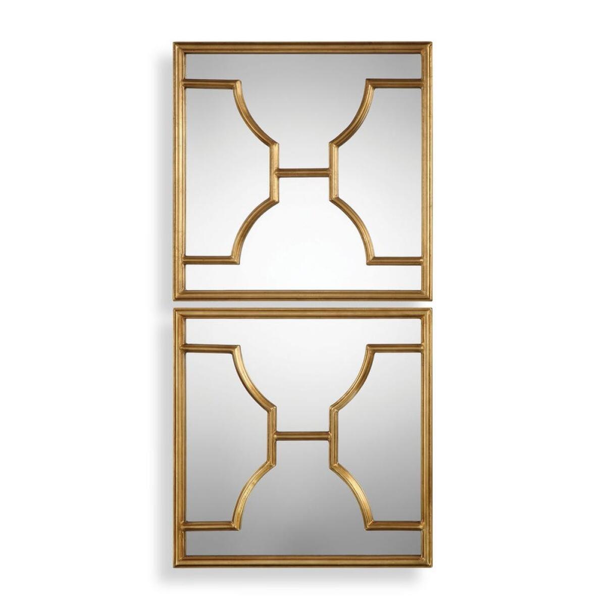 Misa Square Mirrors, S/2 Mirrors Gold 2 Misa Square Mirrors, S/2 Mirrors Gold 2