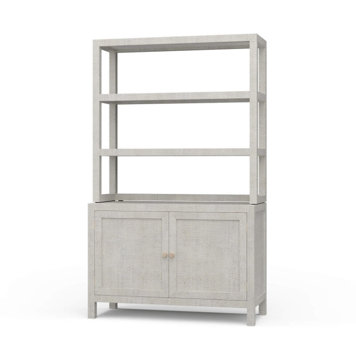 29d39cf08523088f600fb4f82fd66358 Kagu Open Hutch W/ Rattan - Image 1