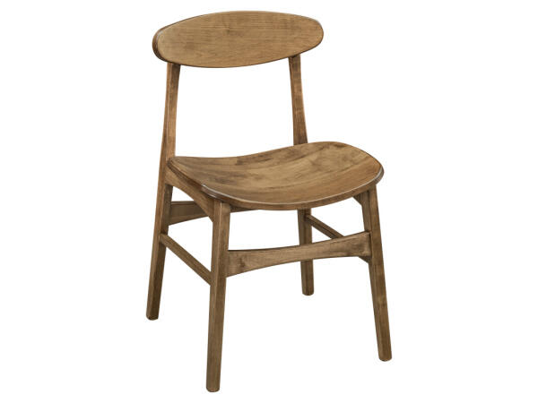 Amish Essentials Harvey – Side Chair – Scoop Seat Chairs & Benches Archbold Furniture