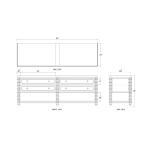 Milano Sideboard W/ 4 Drawers - Image 8