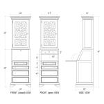 Hancock Narrow Secretary - Image 2