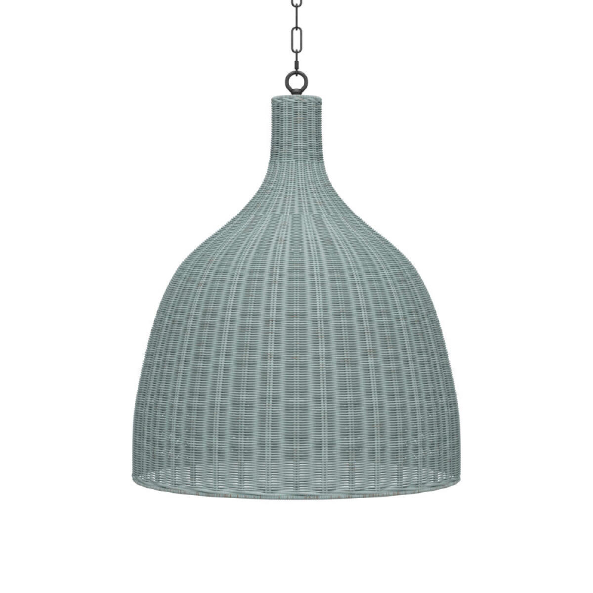 Hampton Rattan Pendant Large Lighting Blue 2 Hampton Rattan Pendant Large Lighting Blue 2