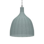 Hampton Rattan Pendant Large Lighting Blue 8