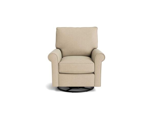 Oswell Roll Arm Swivel Glider Chair Chairs Bassett Furniture