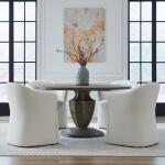 Accent Dining Chair w/ Casters - Ivory - Image 4